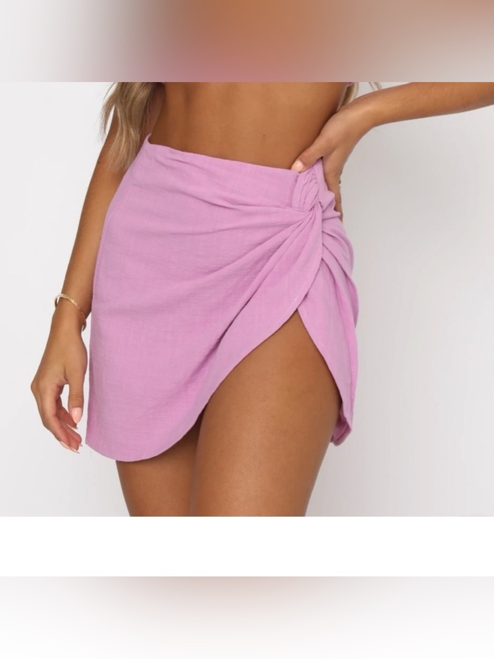 NWT - White Fox Sunset Views Mini Skirt in Lilac - Size XS